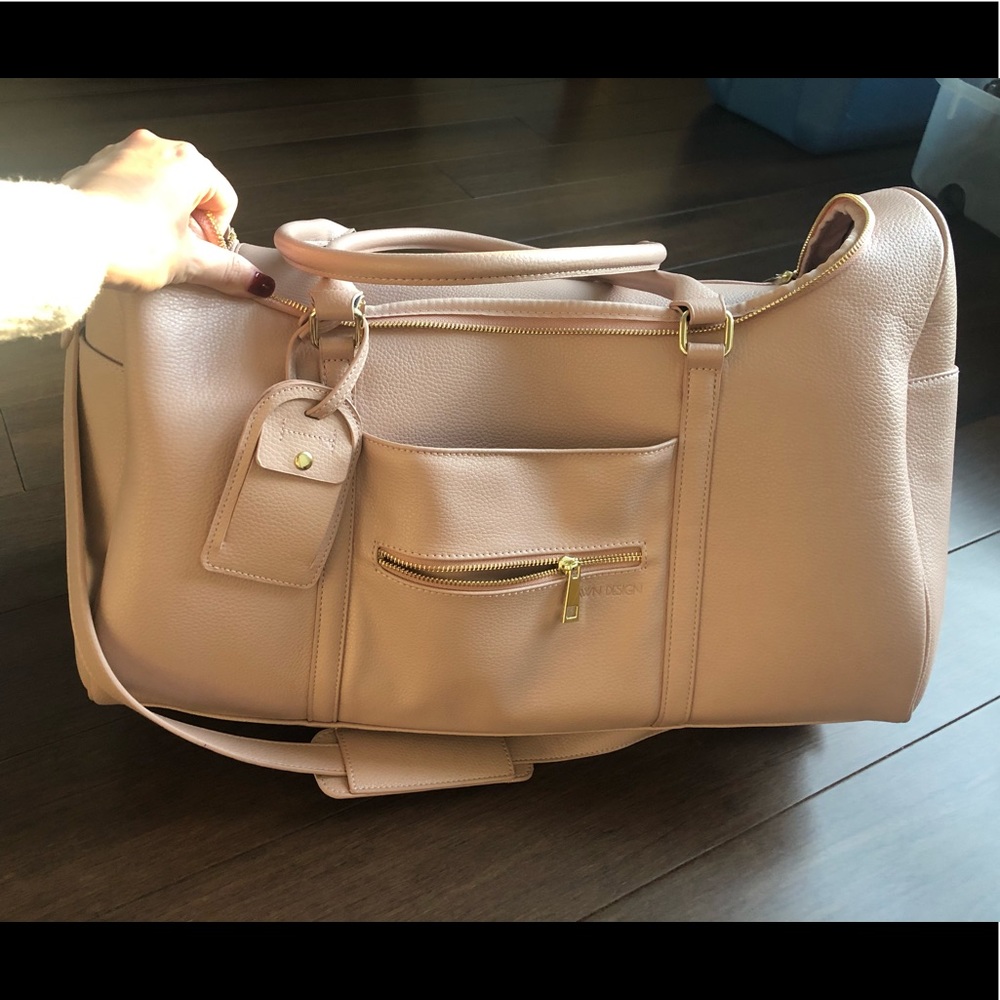 Fawn designs blush duffle bag